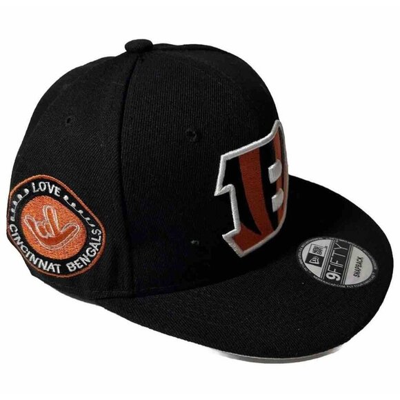 New Era Cincinnati Bengals 9FIFTY Embroidered Hat Snapback Cap NWT NFL Football - Picture 1 of 8